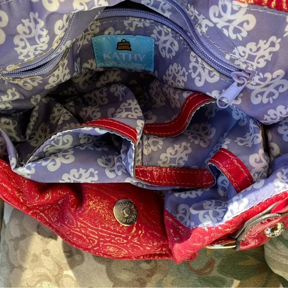 Kathy Van Zeeland shoulder bag. New w/o tags. Never used. Pink/Silver/Black/Gold - Picture 4 of 16